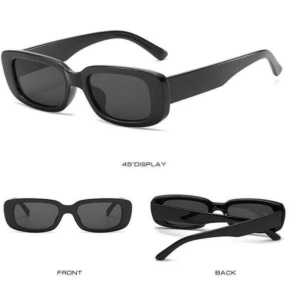Retro Rectangular Sunglasses - Picture 2 of 6